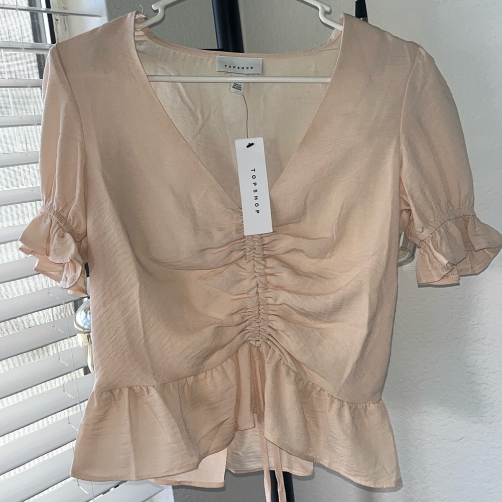 Topshop pink blouse. New with tags.